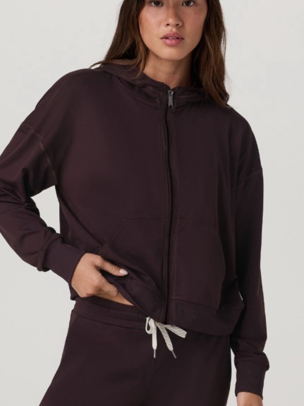 VUORI HALO FULL ZIP HOODIE SMALL RAISEN